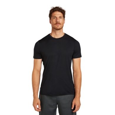 Icebreaker Hiking/Leisure T-shirt Merino 150 Tech Lite III (100% Merino wool) black Men